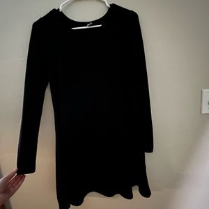 Old Navy Black T-Shirt Swing Dress